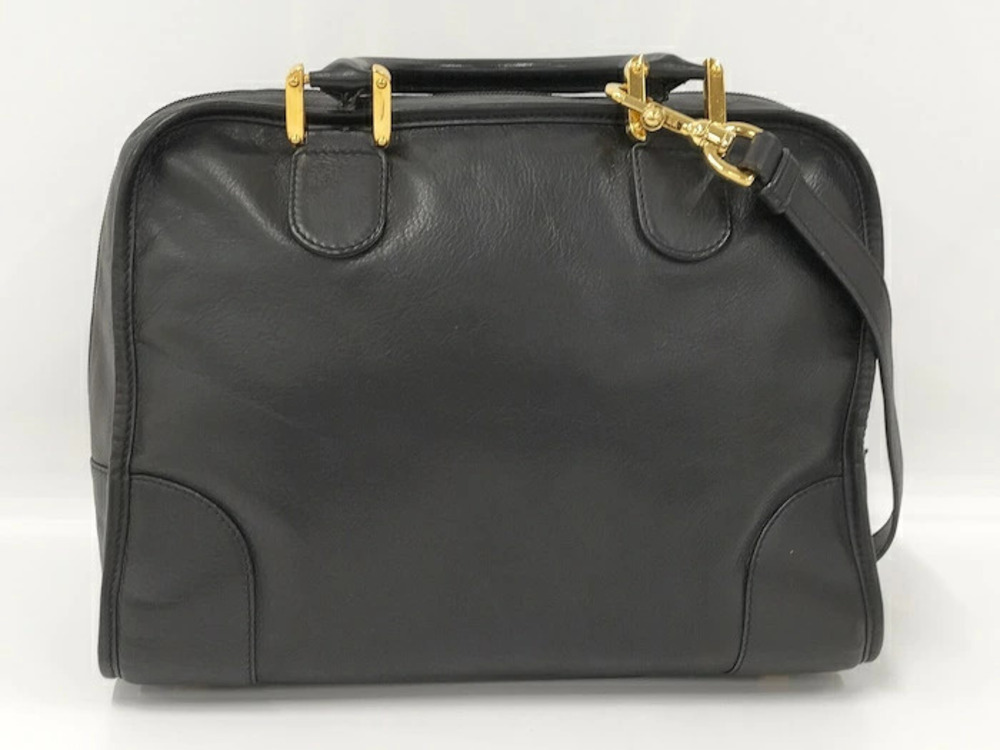 Loewe Handbag Black Amazona Leather Black